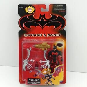 1997 Kenner Batman & Robin Laser Cape Batman Wing-Mounted Torpedo Launcher Fig
